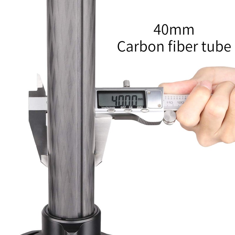 Innorel Tripod Center Column-INNOREL ER40C, 10 Layers Carbon Fiber 1.8in/40mm Tube Mid-Column Professional Extension Rod Only Suit Heavy Duty Tripod of RT90C for Digital DSLR Camcorder Camera Shooting - Image 5
